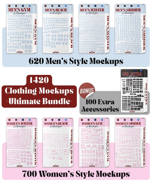 Clothing Mockups – Ultimate Bundle
